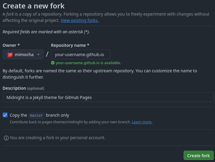 Fork Example